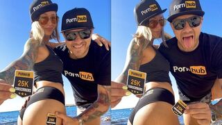 Owiaks celebrate 25k subscribers on PornHub with a special gift