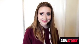 Petite Laney Grey takes on a big monster cock