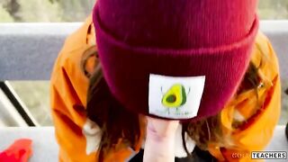 A blowjob in the mountain cableway from a stranger I've never met
