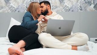 The perfect girl seduced a boy and he experienced his first sex