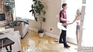 Man caught step sister in the act, she was so embarrassed